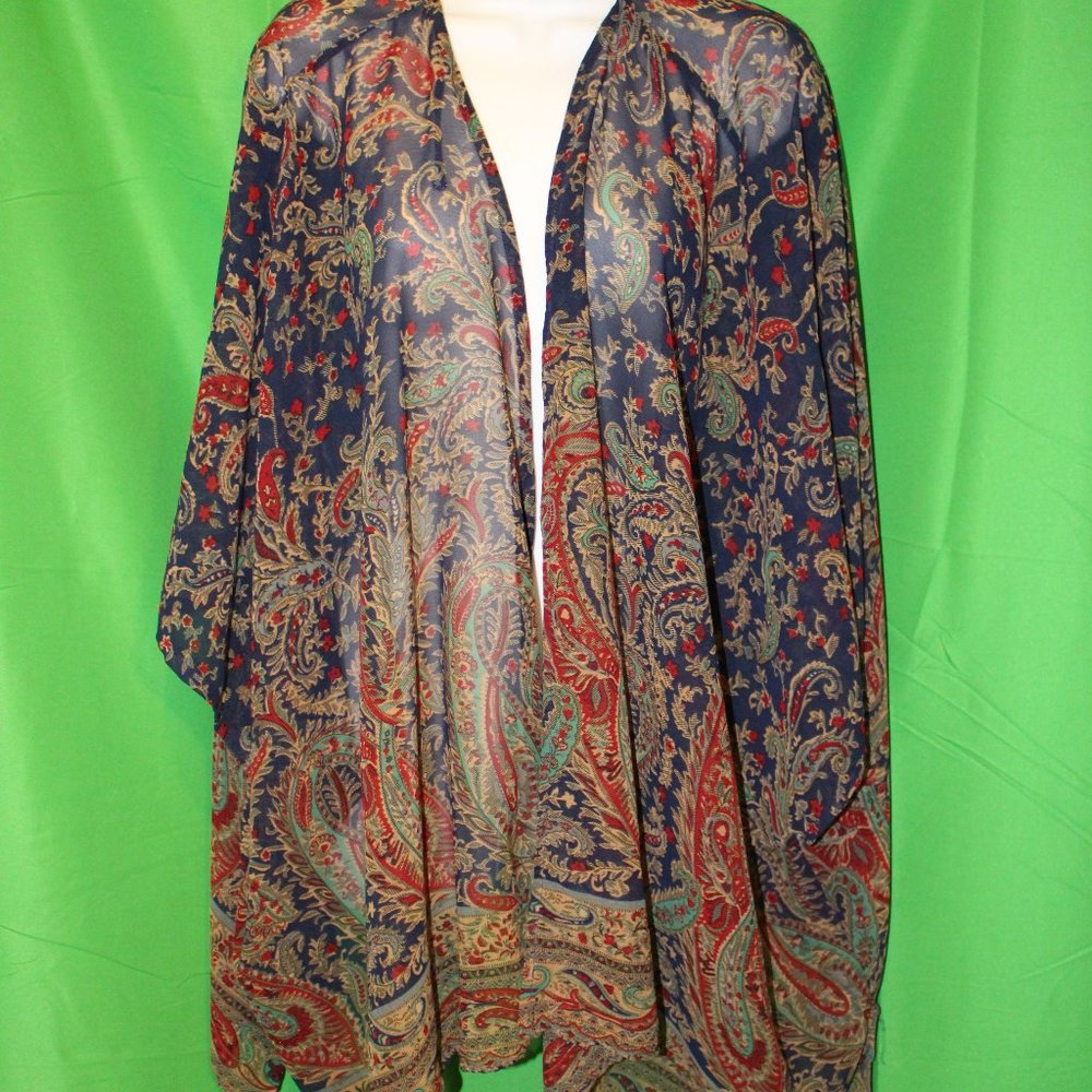 Angie Paisley print 3x Kimono Wrap